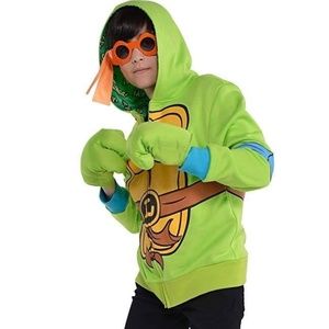 BRAND NEW boy youth teenage mutant ninja turtle Leonardo hoodie size L/XL 14-16